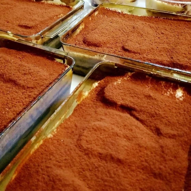 Vaschette tiramisù con cacao